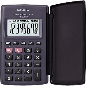 Calculadora de Bolso Casio HL820LV 8 Dígitos Preta