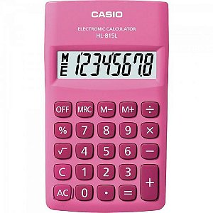 Calculadora de Bolso Casio HL815L 8 Dígitos Rosa