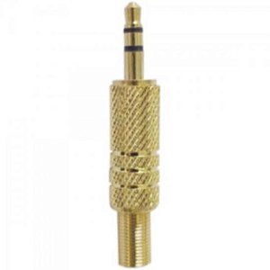 Plug P2 Stereo Com Mola Gold Genérico Storm - DEZ / 10
