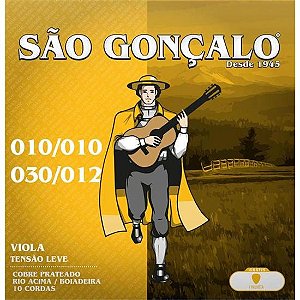 Encordoamento para Viola Tensão Leve São Gonçalo