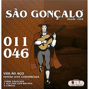 Encordoamento para Violão Folk em Aço São Gonçalo