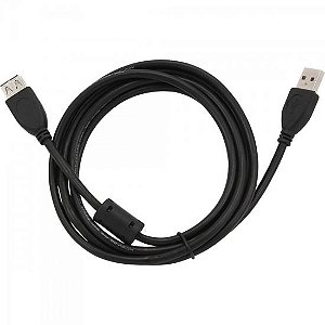 Cabo Extensor USB 2.0 A Macho x A Fêmea 5 Metros Preto Storm