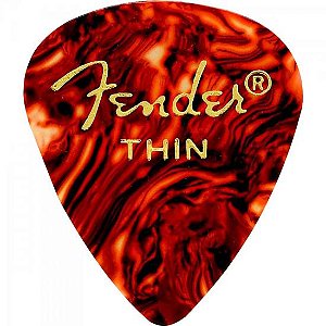Palheta Celulóide Shape Classic 351 Thin Tortoise Shell FENDER - PCT / 144