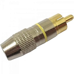 Plug RCA Profissional PGRC0014 Amarelo Storm - DEZ / 10