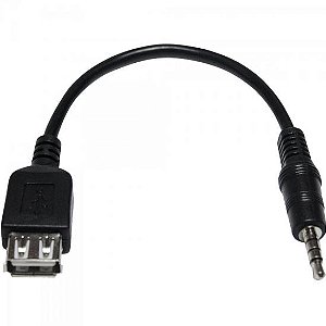 Cabo P2 4C x USB Fêmea CBPD0005 Preto Storm - PCT / 10