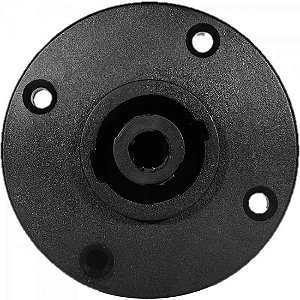 Conector Speakon Fêmea 4 Pólos Painel JCSP0002 Preto STORM - PCT / 10