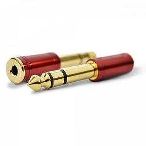 Adaptador P2 ST para P10 ST Vermelho SANTO ANGELO