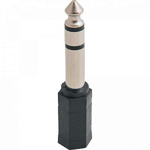 Adaptador P2 Estéreo x P10 Estéreo Niquelado Genérico - DEZ / 10