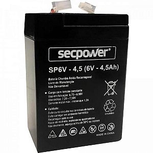Bateria Selada 6V/4.5A SECPOWER
