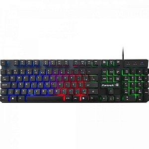 Teclado Gamer Multimídia Fortrek Blackfire Preto G