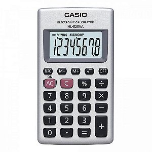 Calculadora de Bolso Casio HL-820VA 8 Dígitos Prata