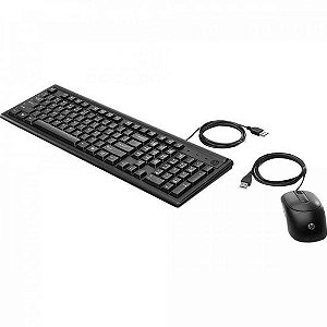Kit Teclado + Mouse USB 160 Preto HP