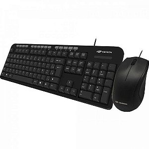 Kit Teclado + Mouse USB KT-100BK Preto C3TECH