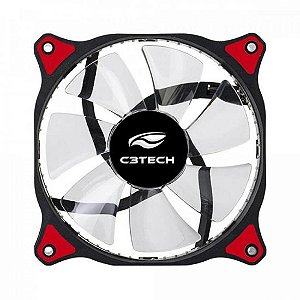 Cooler Fan 12cm 30 LED Storm F7-L130RD Vermelho C3TECH
