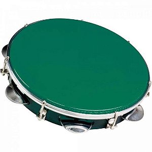 Pandeiro Acrílico 10" 98A Colorido Verde PHX