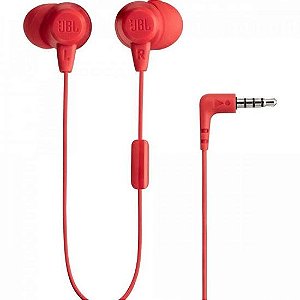 Fone de Ouvido C50HI Vermelho JBL