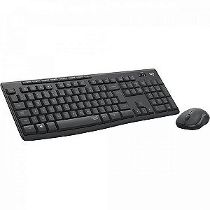 Kit Teclado e Mouse Logitech MK295 Sem Fio Preto