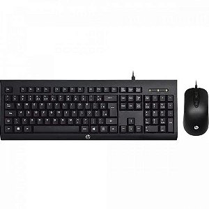 Teclado e mouse USB Gamer KM100 Preto HP