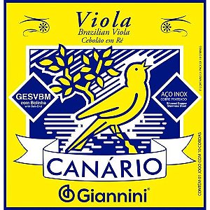 Encordoamento Para Viola GESVBM Aço Com Bolinha Gianinni