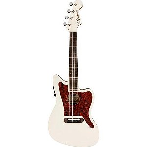 Ukulele Elétrico Fender Fullerton Jazzmaster Olympic White
