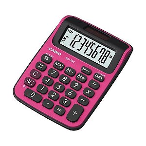 Calculadora De Bolso Casio MS-6NC-BRD 08 Dígitos Rosa
