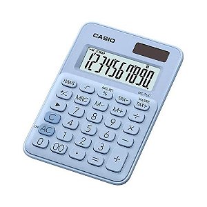 Calculadora De Mesa Casio MS-7UC-LB 10 Dígitos Azul claro