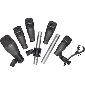 Kit de Microfone Para Bateria Samson DK707 Drum Pierce