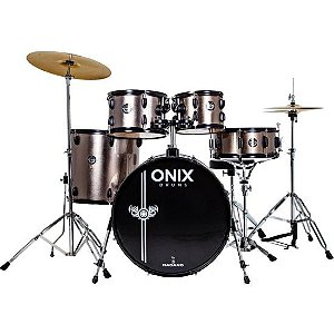 Bateria Acústica Nagano Onix Drums Smart 20" Skinny Deep Silver