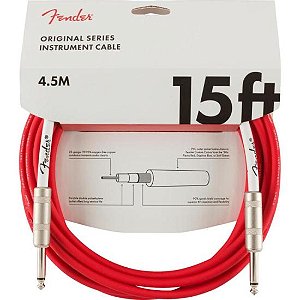Cabo Para Instrumento Fender 4,5m Original Series Fiesta Red