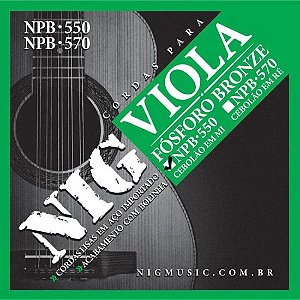 Encordoamento Para Viola MI NPB550 NIG