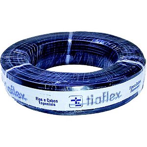 Cabo para Microfone Balanceado Noiselless AF(T) 2 x 0,30mm² (22 AWG) Preto Tiaflex - RL / 100
