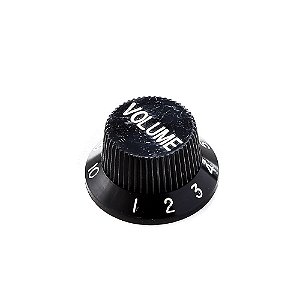 Knob Plástico Instrumentos Volume (3 Peças) Spirit PSV-V-BK