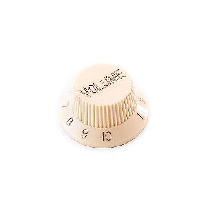 Knob Plástico Instrumentos Volume (3 Peças) Spirit PSVVCREAM