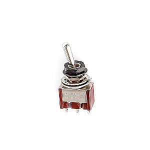 Chave Seletora Mini 2 Posições Toogle Preta Spirit M105-BK