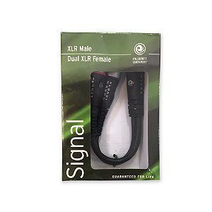 Adaptador XLR Fêmea Para 2-XLR Macho D Addario PW-P047WW