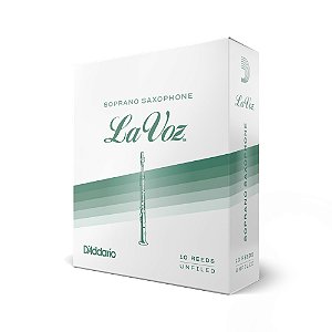 Palheta Sax Soprano M/H (10 Peças) D Addario La Voz RIC10MH