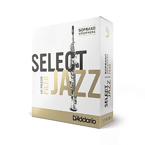 Palheta Sax Soprano 3H (10 Unidades) D Addario Select Jazz