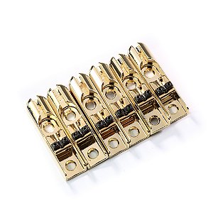 Ponte Para Baixo 6 Cordas Fixa Dourada Spirit IDV-6B-GD1561