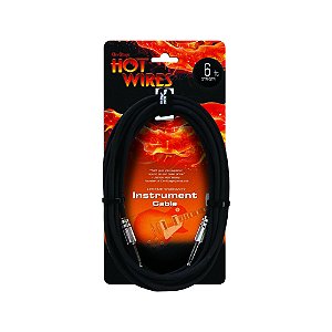 Cabo Para Instrumentos 1,82m Preto Hot Wires On-Stage IC-6