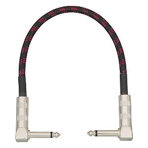 Cabo Pedal 30,48cm Revestido Malha Plug 90 On-Stage PC312T