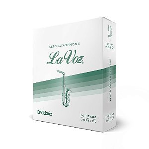 Palheta Sax Alto Hard (10 Unidades) DAddario La Voz RJC10HD