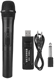 Microfones Sem Fio Sinal Forte Digital Igreja Karaokê Mic-2809 Periga
