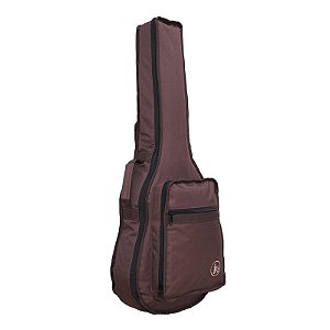 Capa Bag Violão Folk Acolchoada Cargo Extra Luxo Marrom