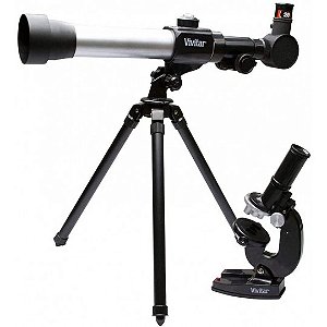 Kit Telescópio e Microscópio Vivitar VIVTELMIC20 VTR423