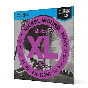 Encordoamento Guitarra 09-40 D Addario XL Nickel EXL120BT