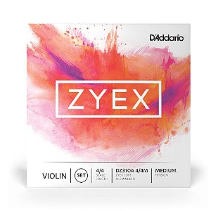 Encordoamento Violino Tensão Média DAddario Zyex DZ310A 4/4M