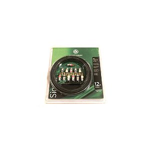 Kit Cabos RCA Duplos 12 Plugues 3.66m D Addario PW-RCADK-12