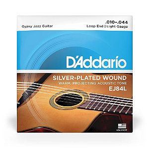 Encordoamento Violão Aço .010 D Addario Silver-Plated EJ84L