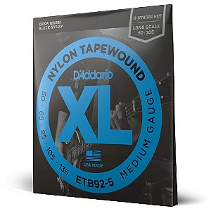 Encordoamento Baixo 5C 50-135 D Addario Tapewound ETB92-5