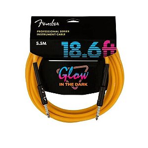 Cabo Fender para Instrumentos 5,5M P10 Professional Series Glow In The Dark Orange